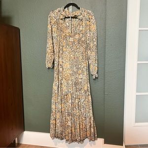 Free people maxi dress with original slip | XS